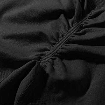 SUUKSESS Women Contour Butt Lifting Seamless Leggings Ombre High Waisted Workout Yoga Pants (Black, XL)