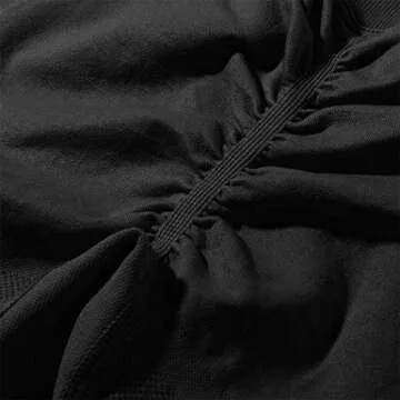 SUUKSESS Women Contour Butt Lifting Seamless Leggings Ombre High Waisted Workout Yoga Pants (Black, XL)