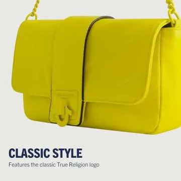 True Religion Quilted Mini Handbag with Chain Strap