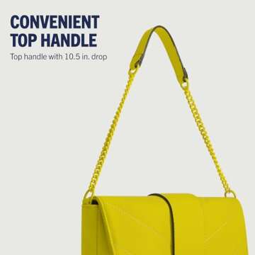 True Religion Quilted Mini Handbag with Chain Strap