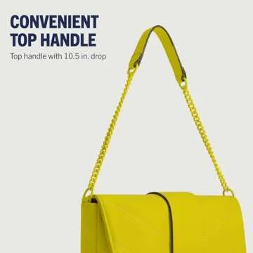 True Religion Quilted Mini Handbag with Chain Strap