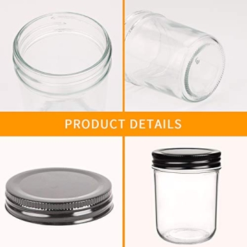 Versatile 6oz Glass Jars with Lids for Every Occasion