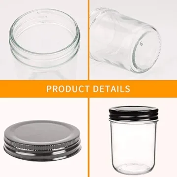 Versatile 6oz Glass Jars with Lids for Every Occasion