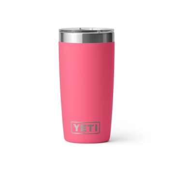 YETI Rambler 10 oz Tumbler, Stainless Steel, Vacuum Insulated with MagSlider Lid, Tropical Pink