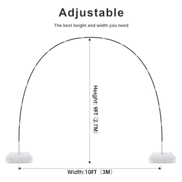 Chamvis Balloon Arch Kit - Adjustable 9FT Height for Events