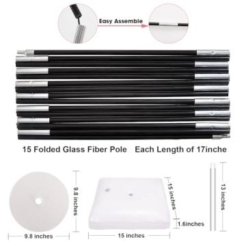 Chamvis Balloon Arch Kit - Adjustable 9FT Height for Events