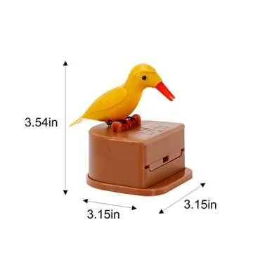 EOMTUR Bird Toothpick Dispenser Cute Woodpecker Toothpick Dispenser for Home Toucan Toothpick Dispenser Novelty Automatic Toothpick Holder Cute Bird Dining Table Gift