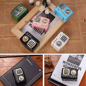 Portable Bluetooth Stereo Speaker, Dosmix Enhanced Bass Retro Wireless Vintage Speaker with TF Card Slot, Built-in Mic for Travel, Home, Beach, Kitchen, Outdoors for Android/iOS Devices