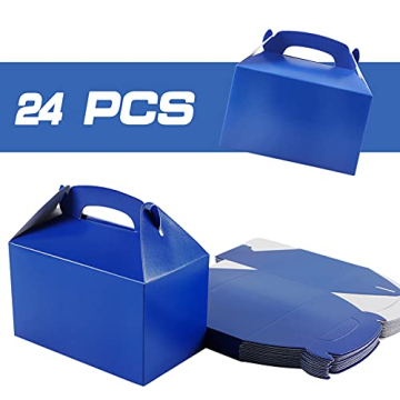 Blue Party Treat Boxes for Fun Birthdays and Events