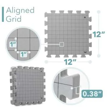 Mr. Pen- Interlocking Blocking Mats, 12”x12”, 4 Pack, Blocking Mats for Knitting & Crochet Projects with 50 T-Pins, Knitting Blocking Mats and Pins, Crochet Blocking Board for Crocheting