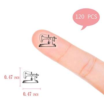 Sewing Planner Stickers, 120 Clear Sewing Machine Craft Planner Labels Scrapbooking Crafting Stickers