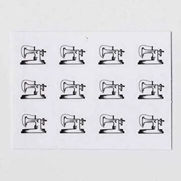 Sewing Planner Stickers, 120 Clear Sewing Machine Craft Planner Labels Scrapbooking Crafting Stickers
