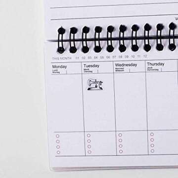 Sewing Planner Stickers, 120 Clear Sewing Machine Craft Planner Labels Scrapbooking Crafting Stickers