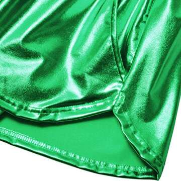 Stylish Metallic Shiny Shorts for Women - Perfect for Festivals