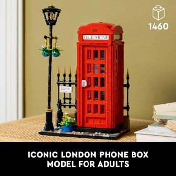 LEGO Ideas Red London Telephone Box Display Model for Adults