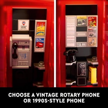 LEGO Ideas Red London Telephone Box Display Model for Adults