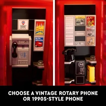 LEGO Ideas Red London Telephone Box Display Model for Adults