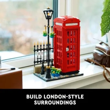 LEGO Ideas Red London Telephone Box Display Model for Adults