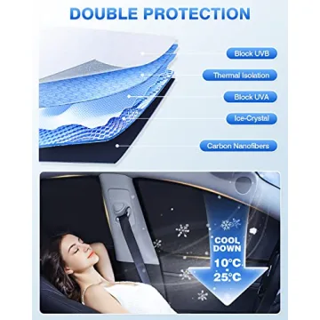 Canvcle VW Tiguan Sun Shade with Full UV Protection