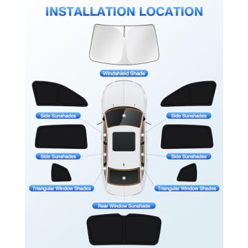 Canvcle VW Tiguan Sun Shade with Full UV Protection