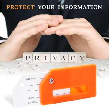 5 Pack Silicone Luggage Tag for Suitcases with Stainless Loop, TSA Approved, Privacy Protection Travel Essentials Bag Tags by Gostwo, Mixed Color