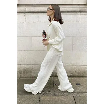 Yuemengxuan Women 2Pcas Casual Outfit Set Stylish Comfortable