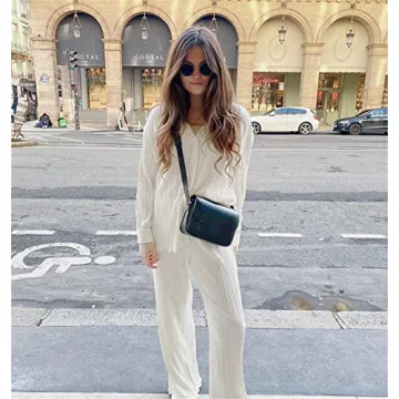 Yuemengxuan Women 2Pcas Casual Outfit Set Stylish Comfortable