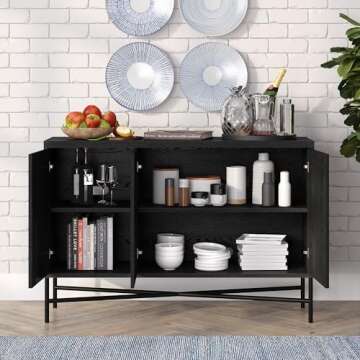 Modern 48" Brighton Buffet Table - Henn&Hart
