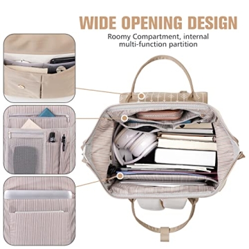 MOMUVO Water Resistant Laptop Backpack with USB Port