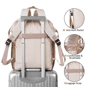 MOMUVO Water Resistant Laptop Backpack with USB Port