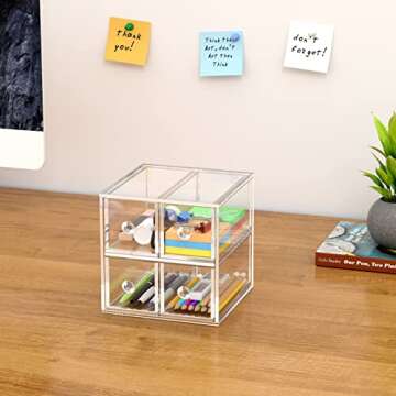 AITEE Acrylic Makeup Organizer - Stylish & Functional Storage Solution