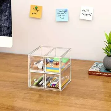 AITEE Acrylic Makeup Organizer - Stylish & Functional Storage Solution