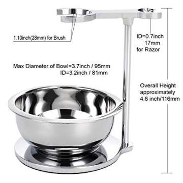Deluxe Shave Set with Brush and Bowl for Men