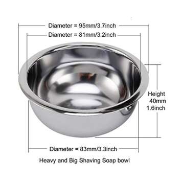 Deluxe Shave Set with Brush and Bowl for Men