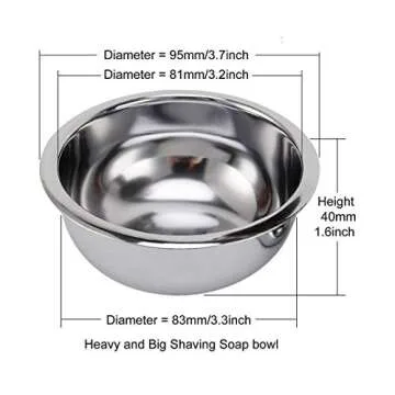 Deluxe Shave Set with Brush and Bowl for Men