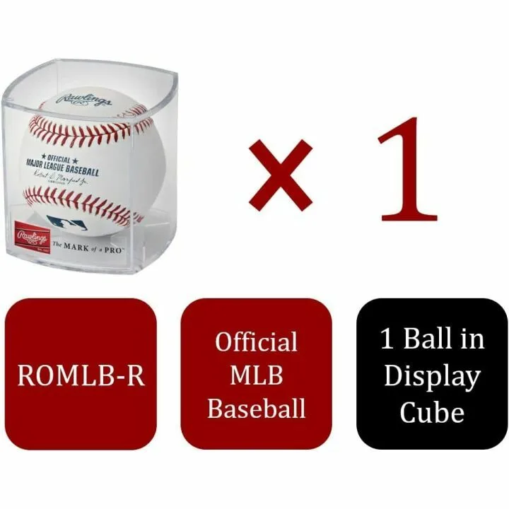 Rawlings 2022 MLB Baseball with Display Case | ROMLB-R