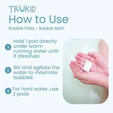 TruKid Bubble Podz Gentle Bubble Bath Pods for Kids