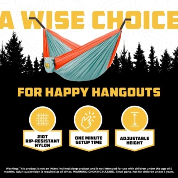 Wise Owl Kids Hammock - Perfect for Outdoor Adventures