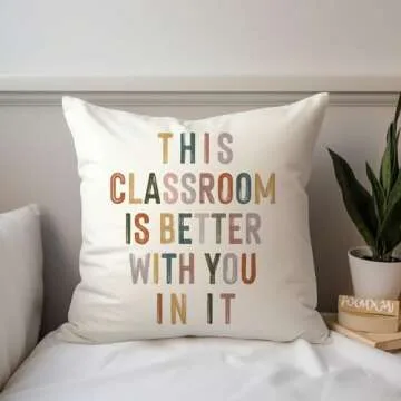 Classroom Pillow Covers for Cozy Decor and Spirit
