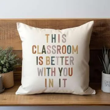 Classroom Pillow Covers for Cozy Decor and Spirit