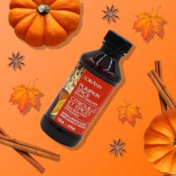 Lorann Oils Pumpkin Spice Bakery Emulsion: Flavor for Seasonal Treats