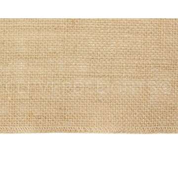 CleverDelights 60" Premium Burlap Roll - 20 Yards - No-Fray Finished Edges - Natural Tight Weave Fabric