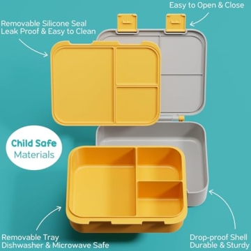 Fimibuke Kids Bento Lunch Box Set with Insulated Thermos