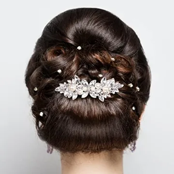 HINZIC Rhinestone Hair Clips - Elegant Accessories for Women