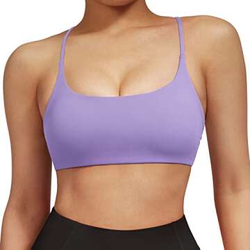 Buy RUUHEE Strappy Backless Sports Bra for Women