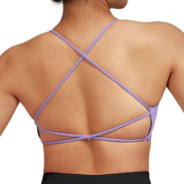 Buy RUUHEE Strappy Backless Sports Bra for Women
