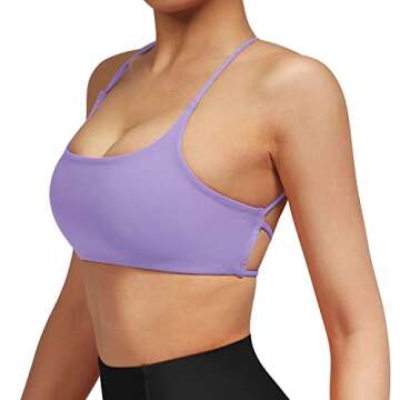 Buy RUUHEE Strappy Backless Sports Bra for Women
