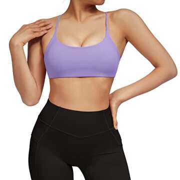 Buy RUUHEE Strappy Backless Sports Bra for Women