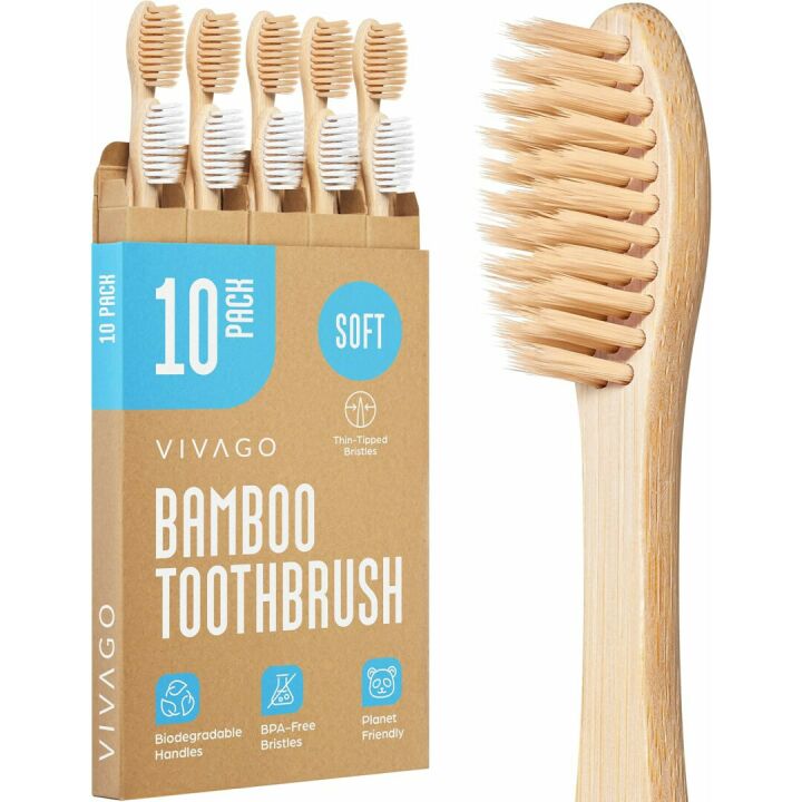 Bamboo Toothbrushes Pack - Eco-Friendly & Biodegradable