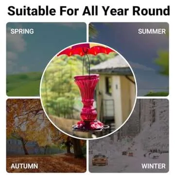 Beserie Glass Hummingbird Feeders for Your Garden
